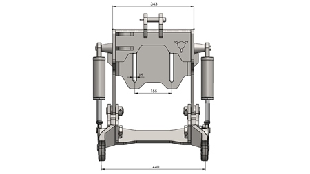 UNIVERSALE FRONTHYDRAULIK CAT. 1 - PROFI STANDARD FÜR TRAKTOR 800 KG