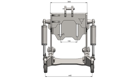 UNIVERSALE FRONTHYDRAULIK CAT. 1 - PROFI AUTOMATIC FÜR TRAKTOR 800 KG (RAL NACH IHRER WAHL)
