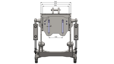 UNIVERSALE FRONTHYDRAULIK CAT. 1 - PROFI AUTOMATIC FÜR TRAKTOR 800 KG