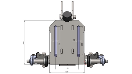 FRONT HYDRAULIKK UNIVERSAL KIT CAT. 1 - ECO FOR TRAKTOR