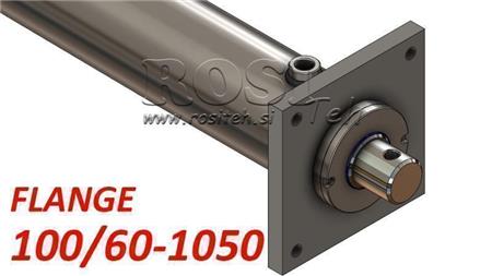 хидравличен цилиндър с монтажна плоча 100/60-1050