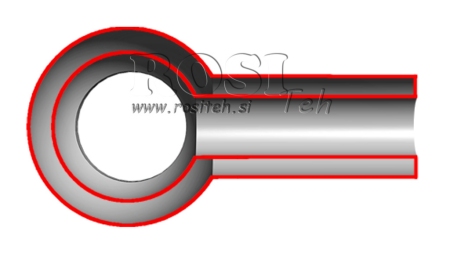 FURTUN METALIC BANJO 1/2 45mm