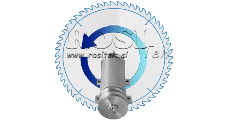 AX PENTRU CIRCULAR DIN FONTĂ 300MM (FILET STÂNG)