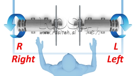 ARBRE DE SCIE CIRCULAIRE EN FONTE 300MM (FILETAGE DROIT)