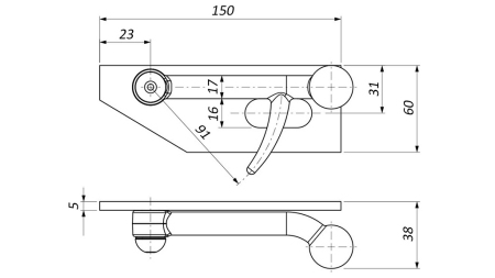 ÎNCHIDERE LATERALĂ PIASTRA STÂNGA