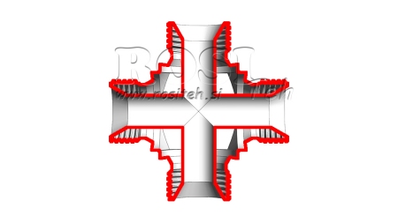 ХИДРАВЛИЧЕН Т КОМ BSP МЪЖКИ КРЪСТ 1/2