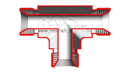 HYDRAULISK T STYKKE BSP HANN-HANN 1/4
