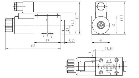 DIMENSÕES DA BOBINA CETOP 3_1 51A