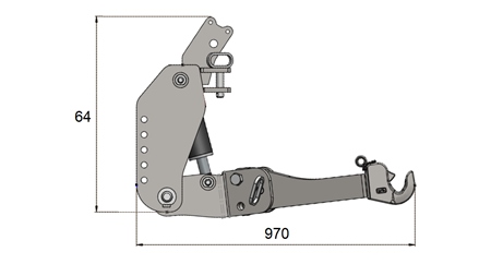 FRONT HYDRAULIKK UNIVERSAL KIT CAT. 3 FOR TRAKTOR 2500 KG