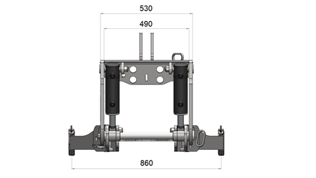 FRONT HYDRAULIKK UNIVERSAL KIT CAT. 3 FOR TRAKTOR 2500 KG