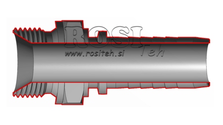 CONEXÃO HIDRÁULICA BSP MACHO DN19-1