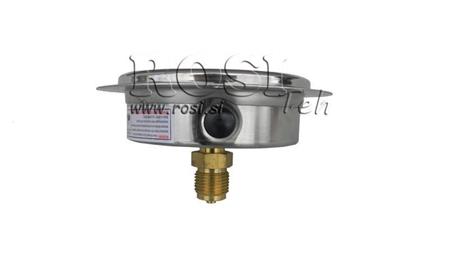 MANOMÉTER DN100 HÁTSÓ 0 - 40 BAR - 1/2