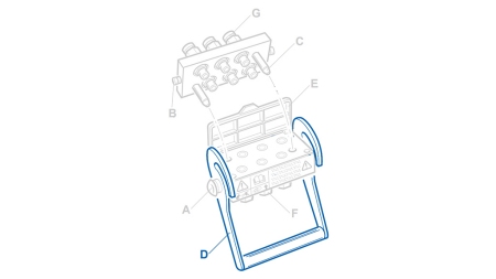 HENDEL FOR MULTI-FASTER 4,6VEIS FAST DEL