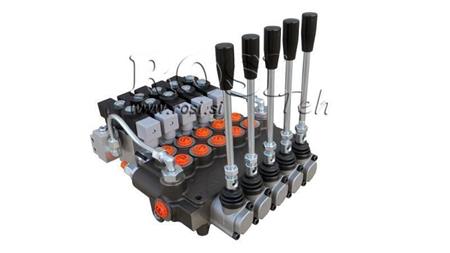 HYDRAULICKÝ VENTIL 5xP80 - EO 12V