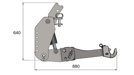 FRONT HYDRAULIKK UNIVERSAL KIT FLEX 2KAT FOR TRAKTOR 1500KG
