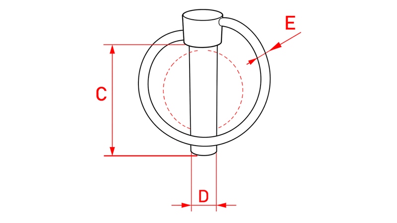 VAROVALNA OKROGLA SPONA 11 mm (6 KOS)