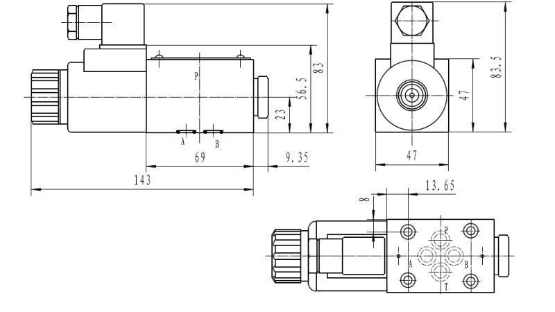 DIMENSÕES DA COIL CETOP 3_1 2A