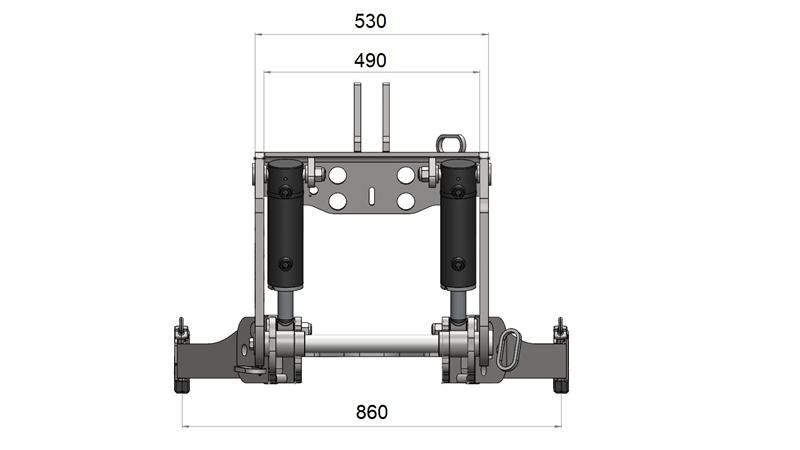 FRONT HYDRAULIKK UNIVERSAL KIT CAT. 3 FOR TRAKTOR 2500 KG