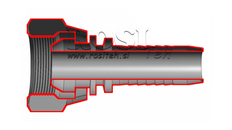 HYDRAULICKÉ PŘIPOJENÍ BSP ŽENSKÉ DN10-M22X1,5