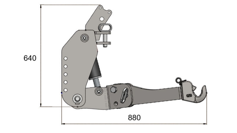 FRONT HYDRAULIKK UNIVERSAL KIT FLEX 2KAT FOR TRAKTOR 1500KG