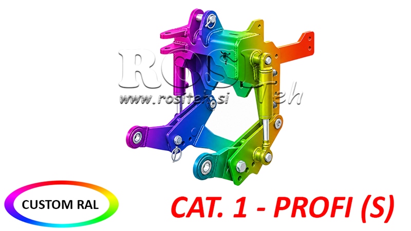 FRONT HYDRAULIKK UNIVERSAL KIT CAT. 1 - PROFI STANDARD FOR TRAKTOR 800 KG (RAL ETTER EGET VALG)