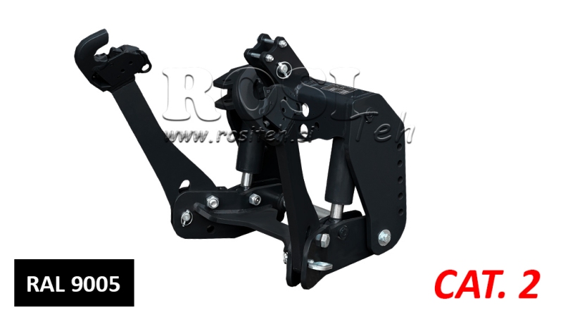 FRONT HYDRAULIKK UNIVERSAL KIT 2KAT FOR TRAKTOR 1500KG SVART (RAL 9005)