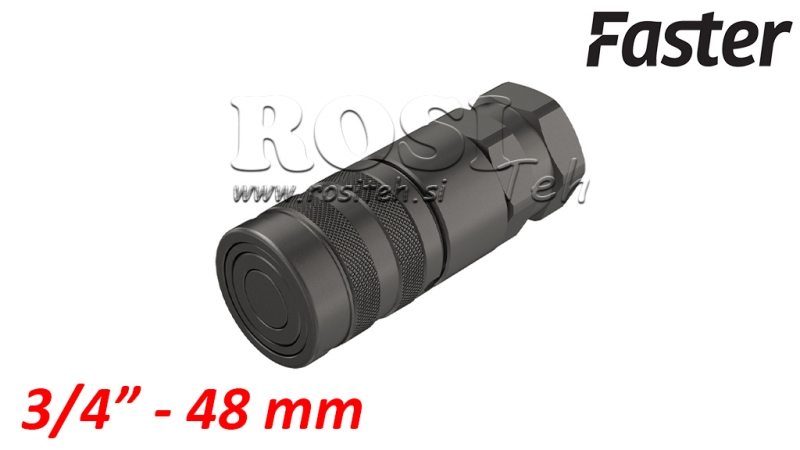 ACOPLAMENTO RÁPIDO ESCAVADEIRA FFH FÊMEA 3/4 48MM
