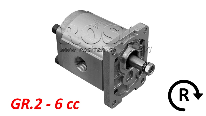 HYDRAULISK PUMPE GR.2 6 CC HØYRE - GJENGA