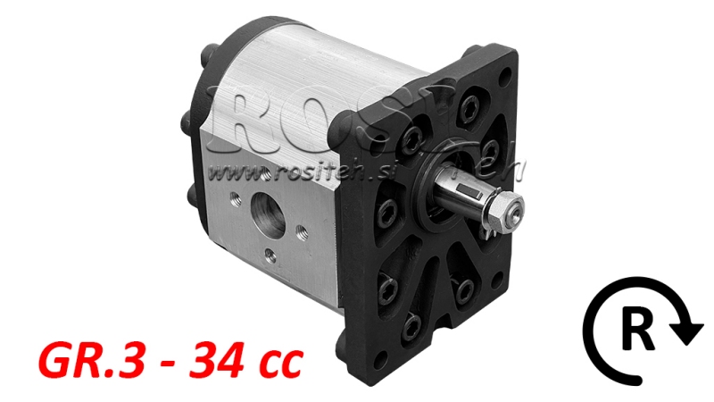 HYDRAULISK PUMPE GR.3 34 CC HØYRE - PRIROBNICER