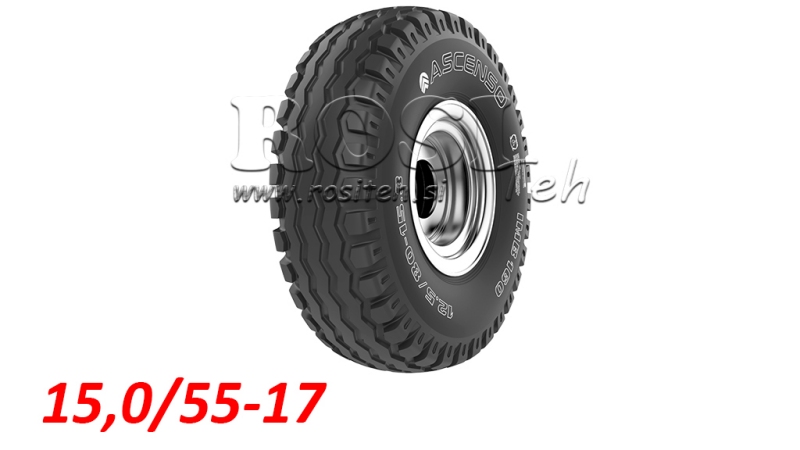 15.0/55-17 PNEUMATISK AW909 14PL MED FELG 13,00X17