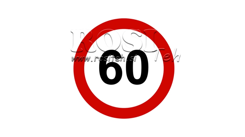 GREIČIO RIBOJIMO ŽENKLAS 60KM/H
