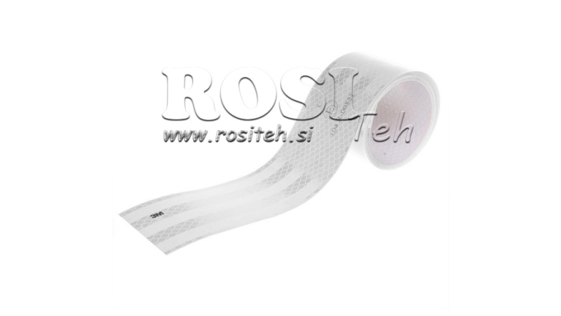 REFLEKTIV TAPE 3M - HVIT - 1 meter