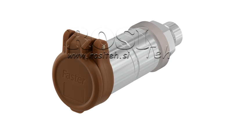COVER PROTETOR MARROM PVC FEMEA ACOPLAMENTO RÁPIDO PUSH PULL
