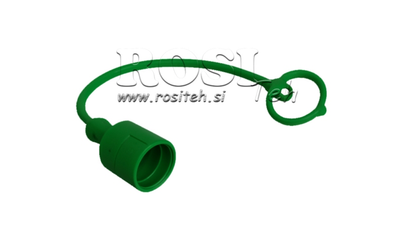 CUBIERTA DE GOMA PROTECTORA VERDE - ACOPLAMIENTOS RÁPIDOS MACHO