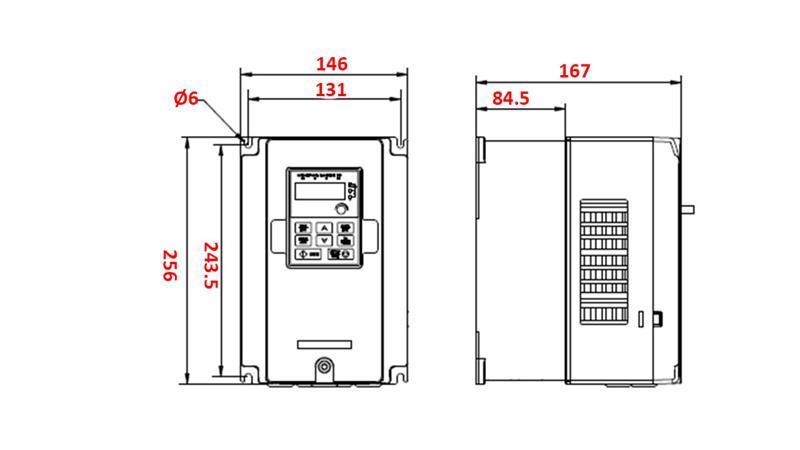 FREKVENCIA ÁTALAKÍTÓ-INVERTER 3Fázis 5.5kW GD20-5R5G-4-EU