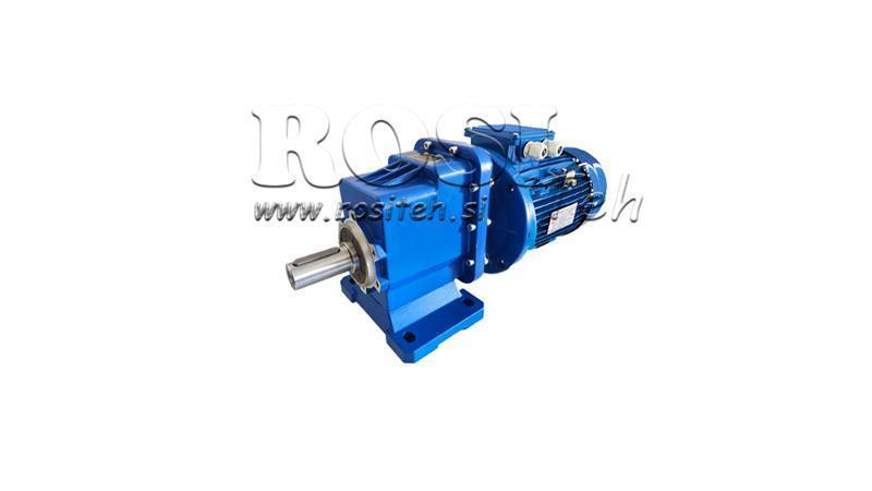 1Fase 0.75kW-ELEKTRISK MOTOR MED ERC02 REDUKTOR MS80 57rpm