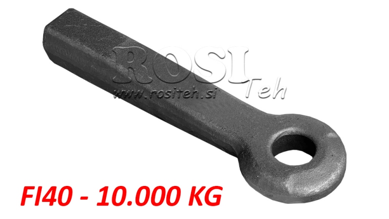 RÖGZITET VONTATÓ HOROG FI40 55x65 L380 - 10000KG/1500KG