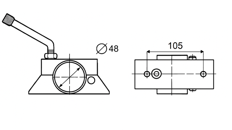STÜTZBEINSPANGE 150KG AUTOTRAILER