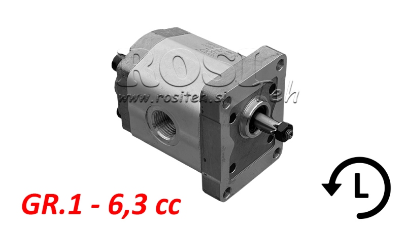 HYDRAULISK PUMPE GR.1 6.3 CC VENSTRE - GJENGA
