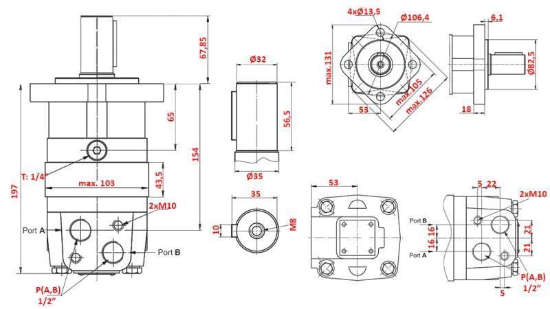 HYDRAULISK MOTOR MS 250