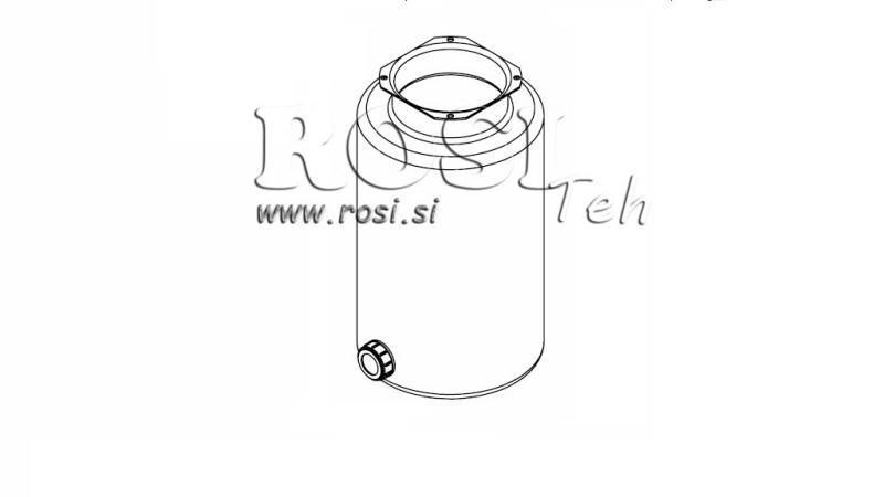 METALLBEHOLDER RULL PP 10 LITER HORIZONTAL-VERTIKAL