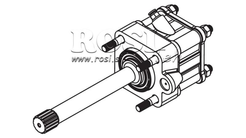 UTGANG FOR HYDRAULISK PUMPE - MAN ROTERDAR