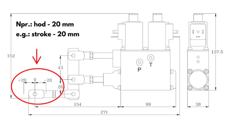 UTVIDELSE AV BEVEGELSEN TIL ENKELT SEGMENT (12-20MM) FOR VENTIL