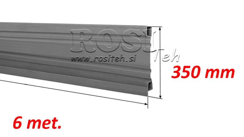 SIDE FOR DUMP TRAILER 6 MET. - HØYDE 350 mm