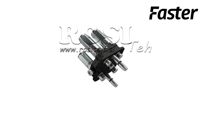 MULTI-FASTER KOBLING 3-VEIS BSP 1/4 MOBIL DEL