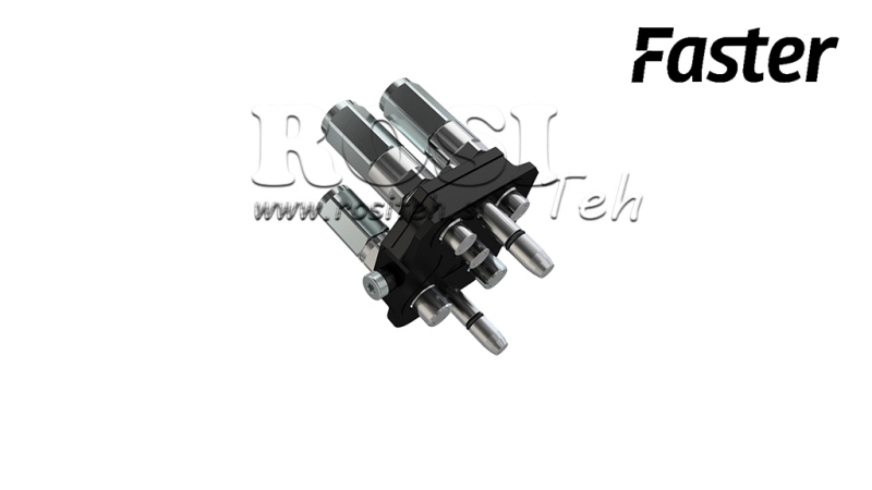 ACOPLAMIENTO MULTI-FASTER 5VÍAS BSP 3×1/4 2×3/8 PARTE MÓVIL