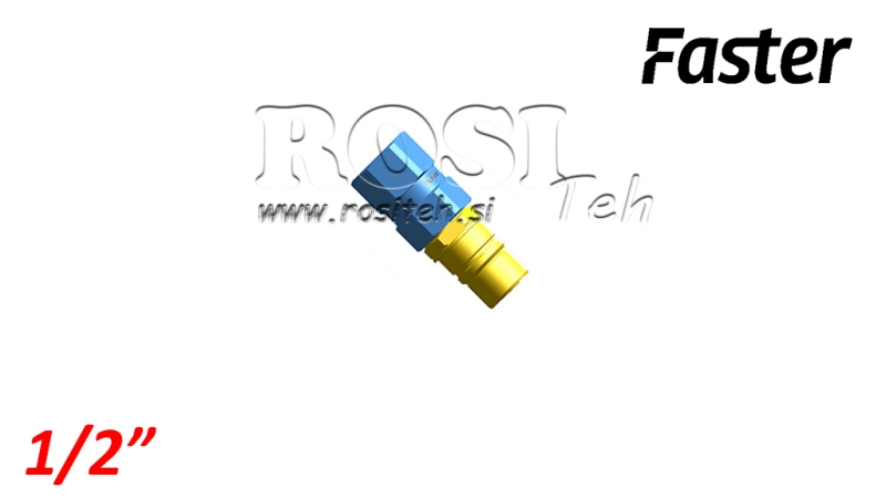 HANN HURTIGKOBLING FOR MULTI-FASTER 1/2 MOBIL DEL