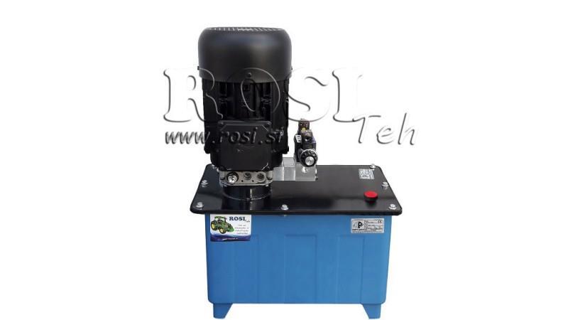 MINI HIDRAVLIČNI AGREGAT 380V AC (4 kW) - 8 cc - 12 lit/min - tank 40 lit