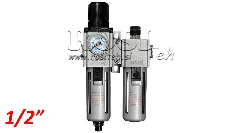 PNEUMATICKÁ PŘÍPRAVNÍ JEDNOTKA 300 G1/2 40µ 0-10b