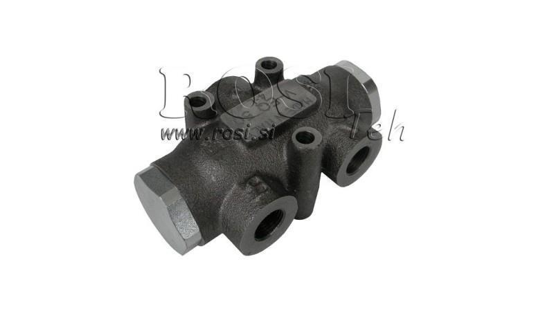 HYDRAULISK FORDELINGSVENTIL STRØM V01005 25 - 40 lit - 1/2 - 250 bar (maks.300 bar) V-EQ25